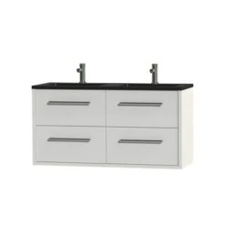 Tiger Badkamermeubel Boston 120cm Hoogglans Wit/matzwart Met Grepen Chroom 8 Tiger Badkamermeubel Boston 120cm Hoogglans Wit/matzwart Met Grepen Chroom -Badkamerartikelen Winkel 123 934