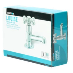 Handson Fonteinkraan Louise Met Draaiknop Chroom 24 Handson Fonteinkraan Louise Met Draaiknop Chroom -Badkamerartikelen Winkel 123 9350