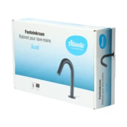 Atlantic Fonteinkraan Scott Met Draaiknop Zwart -Badkamerartikelen Winkel 123 9394