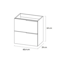 Tiger Badmeubelset Pocket 60 Cm Met 2 Lades Wit 17 Tiger Badmeubelset Pocket 60 Cm Met 2 Lades Wit -Badkamerartikelen Winkel 123 949