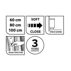 Tiger Badmeubelset Pocket 60 Cm Met 2 Lades Naturel Eik 19 Tiger Badmeubelset Pocket 60 Cm Met 2 Lades Naturel Eik -Badkamerartikelen Winkel 123 968