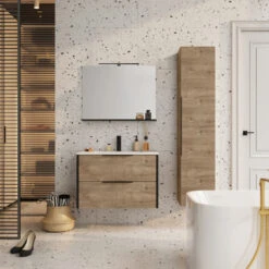 Atlantic kolomkast Aria Canela Eiken -Badkamerartikelen Winkel 123 987