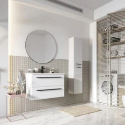 Atlantic kolomkast Stella Mat Wit -Badkamerartikelen Winkel 123 990