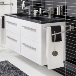 TIGER Boston Kolomkast Wit Hoogglans 40cm 10 TIGER Boston Kolomkast Wit Hoogglans 40cm -Badkamerartikelen Winkel 123 994