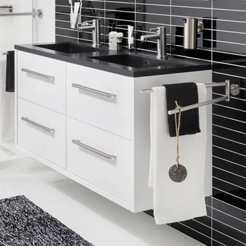 TIGER Boston Kolomkast Wit Hoogglans 40cm 6 TIGER Boston Kolomkast Wit Hoogglans 40cm - Afbeelding 4